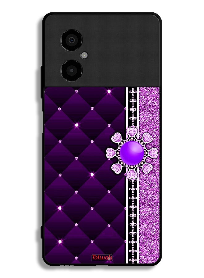 Tolwak Xiaomi Poco M4 5G Protective Case Cover Glitter Hearts - Image 2