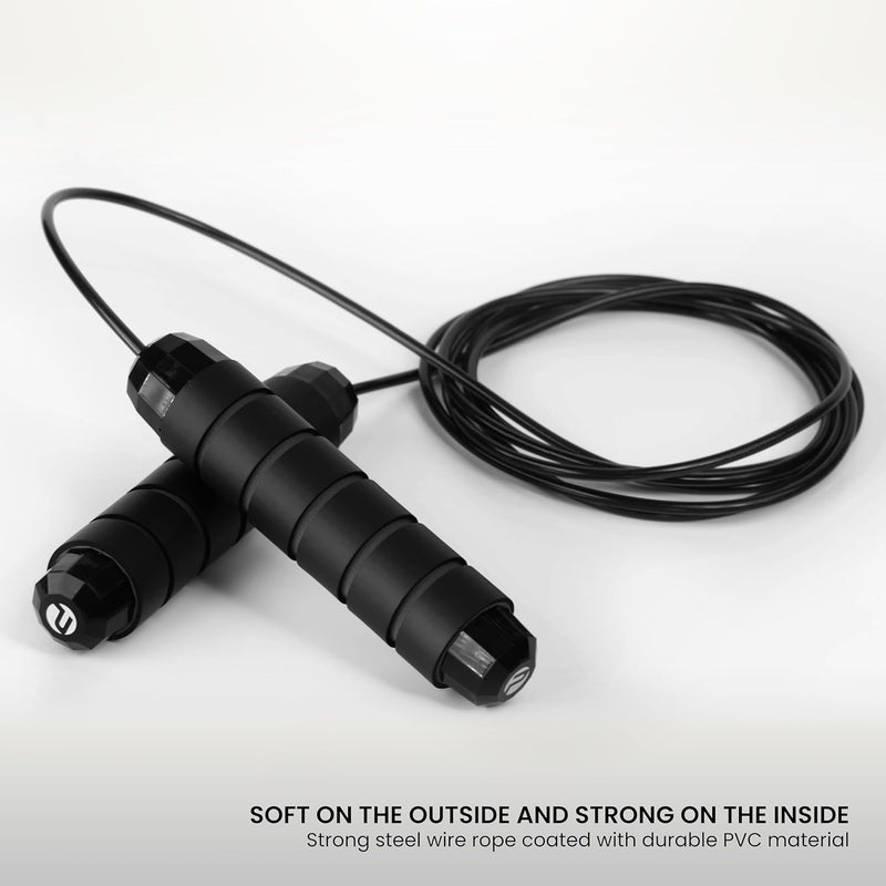 Limm Adjustable Jump Rope for Workout - All-Purpose Exercise Jump Rope Kids & Adults Love with Tangle-Free, Comfortable Foam Handles - Best Slimming, Cardio & Endurance Training - Image 2