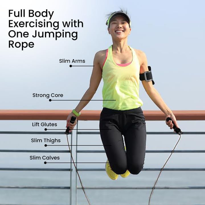 Limm Adjustable Jump Rope for Workout - All-Purpose Exercise Jump Rope Kids & Adults Love with Tangle-Free, Comfortable Foam Handles - Best Slimming, Cardio & Endurance Training - Image 5