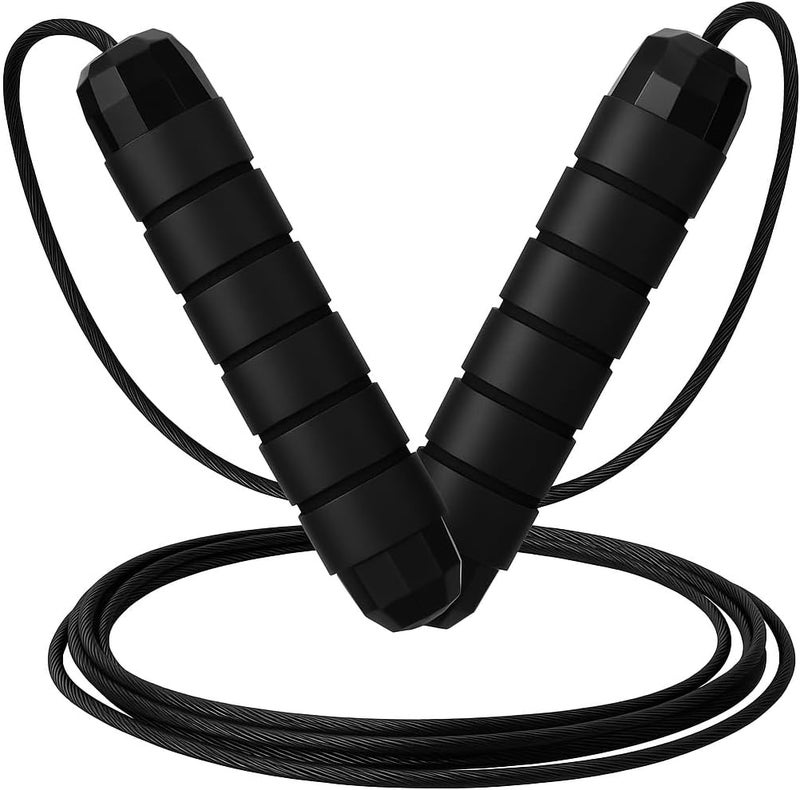 Limm Adjustable Jump Rope for Workout - All-Purpose Exercise Jump Rope Kids & Adults Love with Tangle-Free, Comfortable Foam Handles - Best Slimming, Cardio & Endurance Training - Image 1