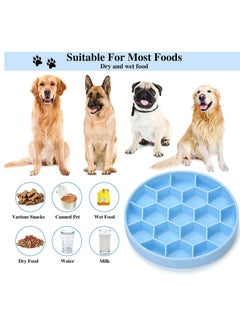 KASTWAVE Silicone Anti-Slip Slow Food Bowl for Large Medium Dog Puzzle Bowl Pet Slower Food Feeding Dishes Dog Bowl Preventing Choking Healthy Dog Bowl  - Image 2