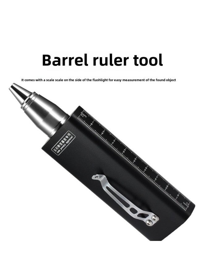 Jade Identification Flashlight Shines Stone Special Strong Light Jade Jewelry Jade Stone Literature Play Antique Detection Lamp-Product Specifications:Red Laserless/yellow Light Color Box Set - Image 5