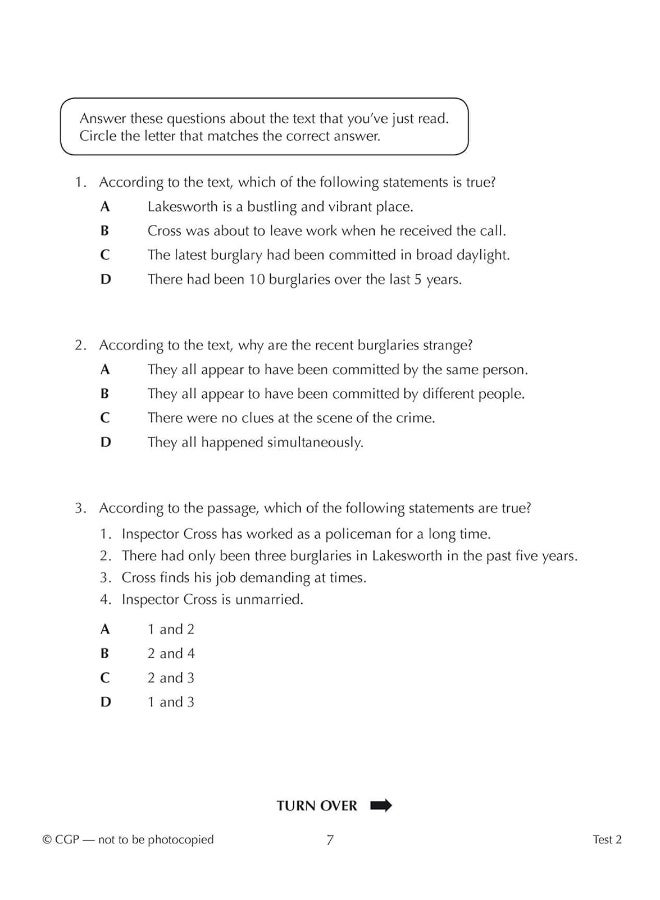 11+ CEM 10-Minute Tests: Comprehension - Ages 10-11 Book 1 (with Online Edition) - Image 5