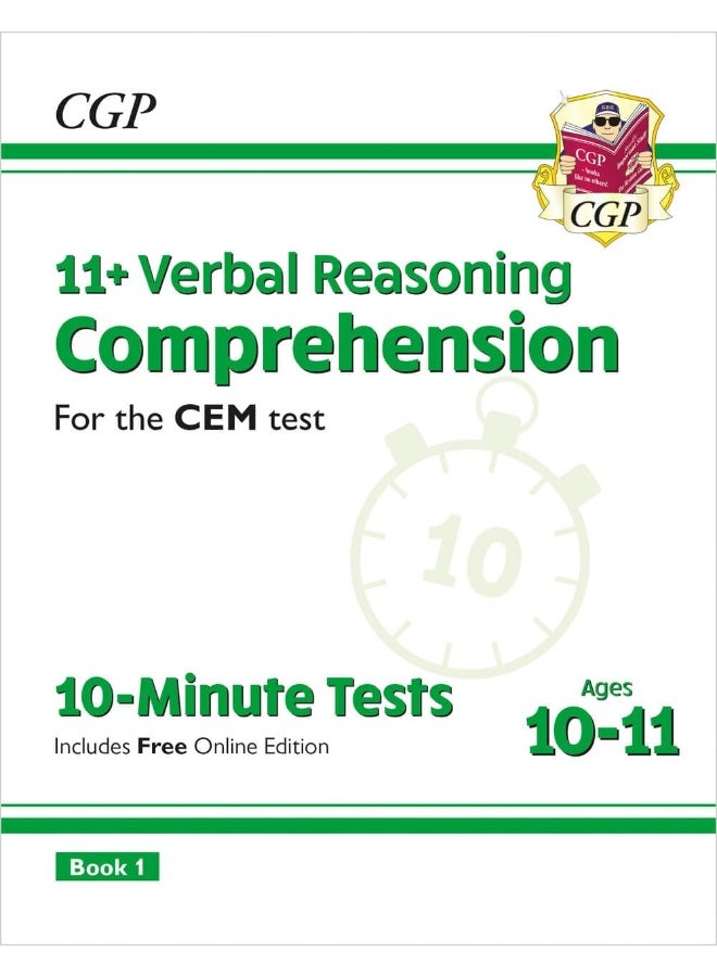 11+ CEM 10-Minute Tests: Comprehension - Ages 10-11 Book 1 (with Online Edition) - Image 1