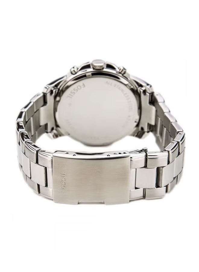 FOSSIL Men's Grant Water Resistant Chronograph Watch FS4736 - 44 mm - Silver  - Image 2
