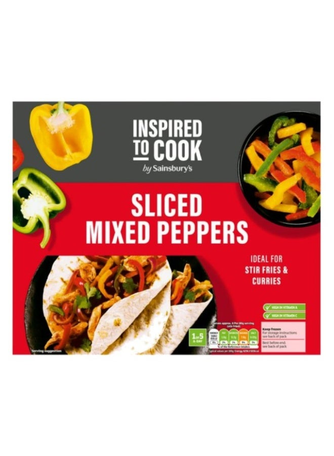Sliced Mixed Peppers, 500g, Spain