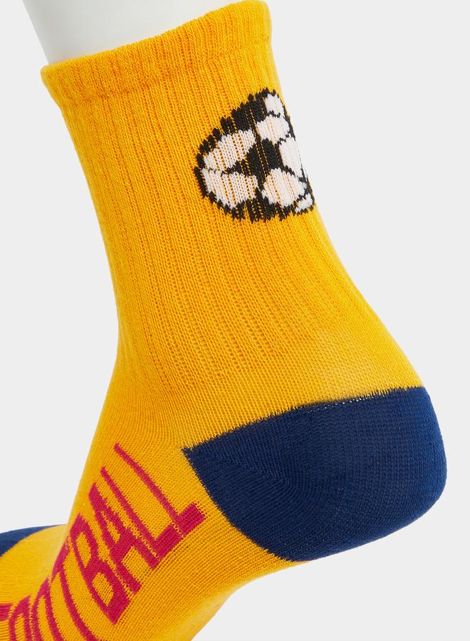 Styli Pack of 5 - Kids Colorful Crew Socks - Image 3