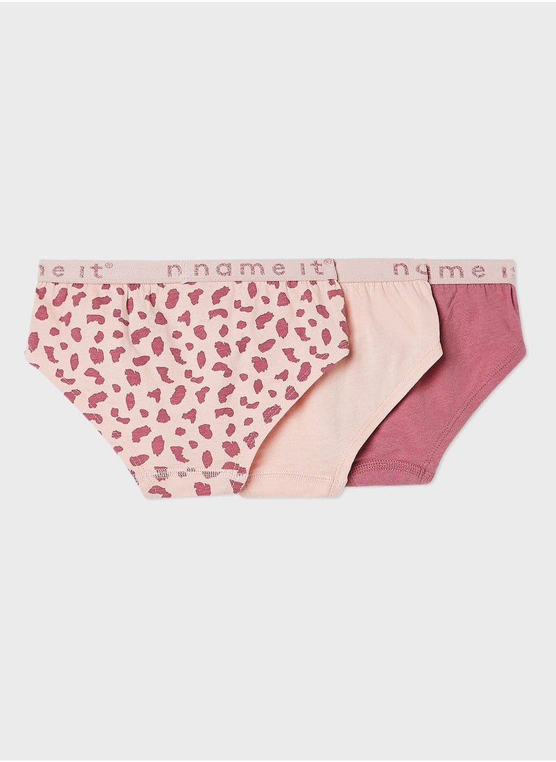 NAME IT Kids 3 Pack Logo Band Hipster Briefs  - Image 2
