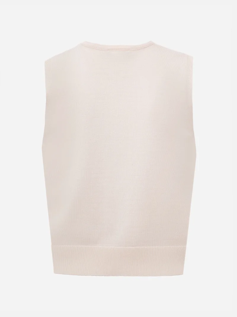 Lichi Knitted waistcoat with buttons