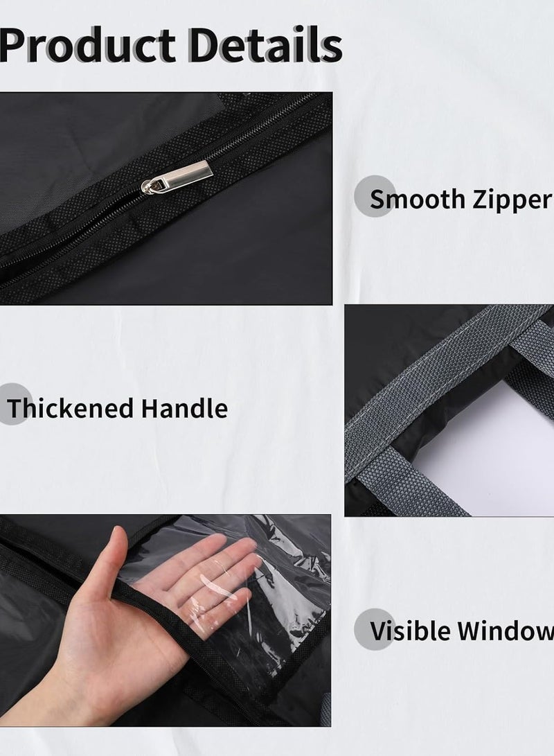 Garment Bag Suit Bag 2 Pcs 60*180cm Garment Cover Bag for Hanging Clothes Dress Bag Covers Dustproof Garment Cover Bag Clothes Cover Bags Protector for Closet Storage Coats, Robe, Shirts, Dress