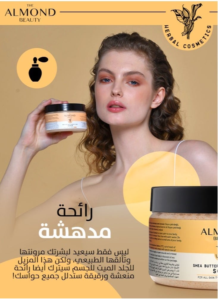 THE ALMOND BEAUTY - Shea butter & apricot seed scrub - Image 1