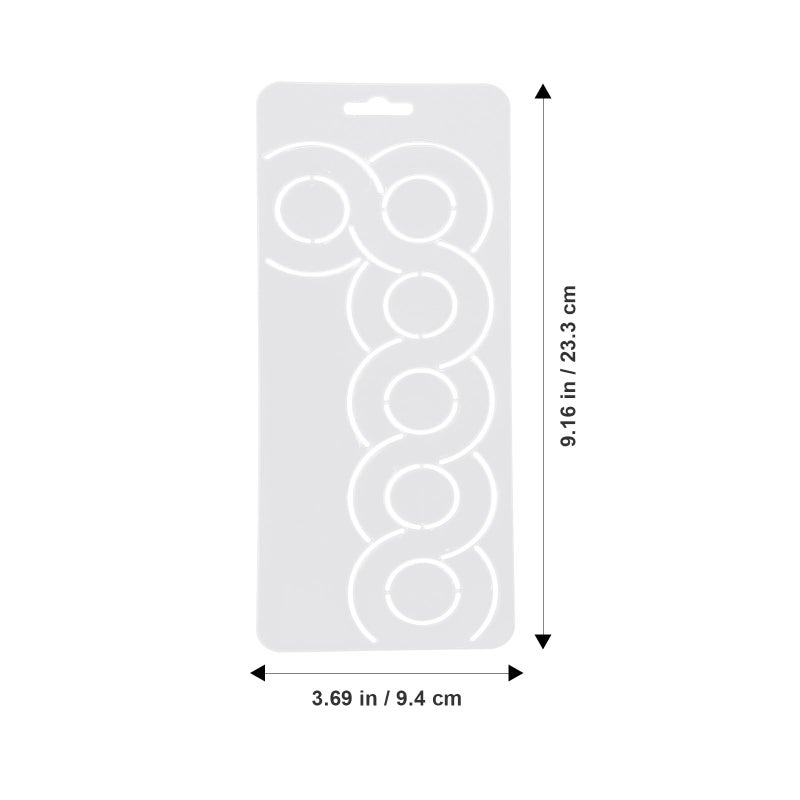 Quilting Template Stencil 23x9cm Drawing Board for Sewing Embroidery DIY Craft - Image 3