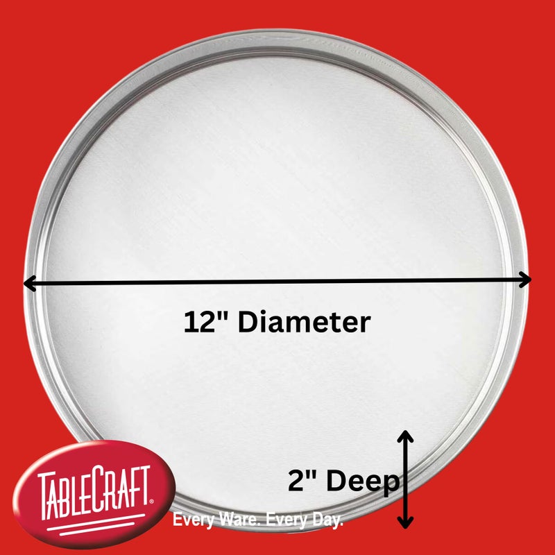 Tablecraft Fine Mesh Sieve Strainer, 12-Inch Round Ultra-Fine Stainless Steel Flour Filtering, Comfortable Handle, Baking, Food Prep and Cooking Tool for Foodservice, Restaurant and Home Use, 2" Deep - Image 3