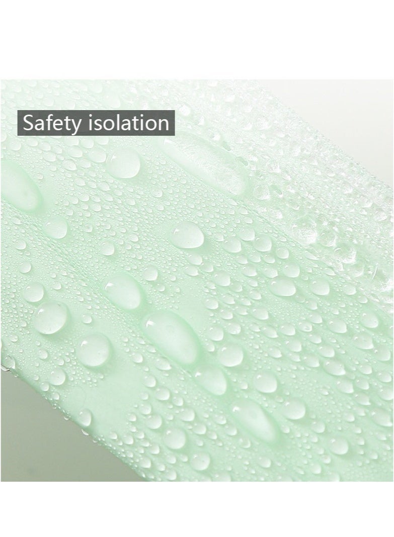 عبوة من ١٠ أغطية مقاعد مرحاض للسفر للاستخدام مرة واحدة مع أربطة مطاطية - صحية ومريحة - Image 5