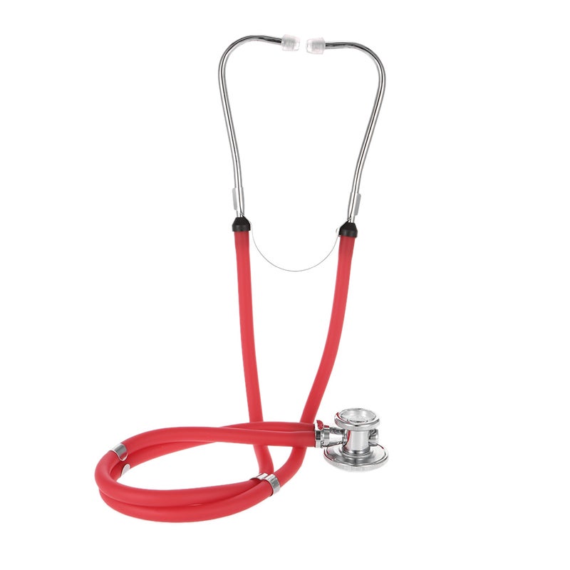 Professional Stethoscope Medical Double Dual Head Colorful Multifunctional Stethoscope Health Care Red - Image 1