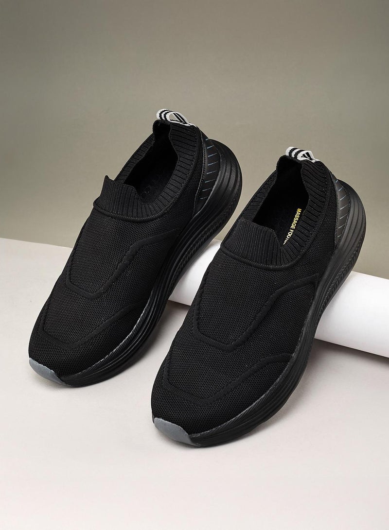 CAMPUS Men's Black Slip On Shoes - Lightweight Shoes, Minimalist Designed for Style - Image 2