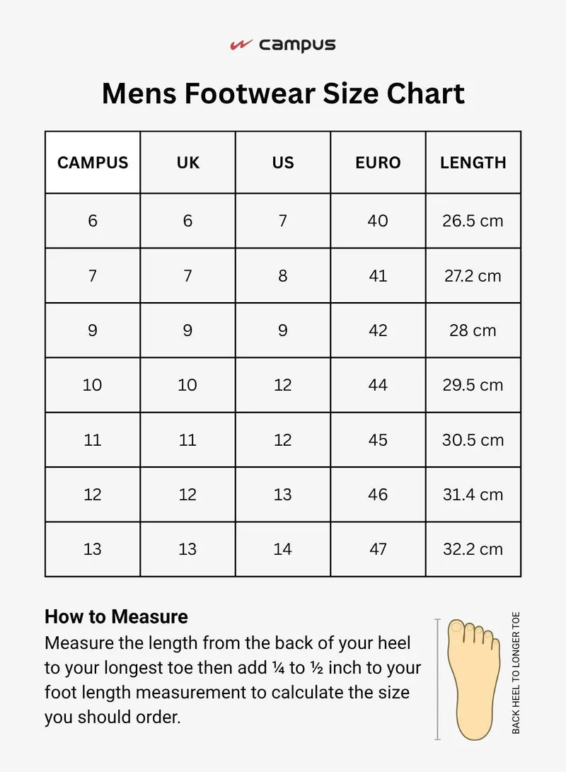 كامبس حذاء رجالي أسود سهل الارتداء خفيف الوزن بتصميم بسيط وأنيق