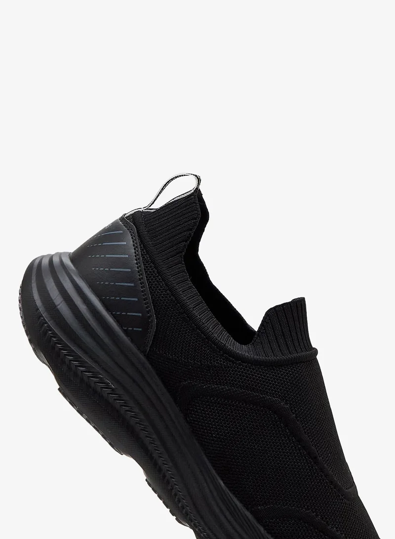 كامبس حذاء رجالي أسود سهل الارتداء خفيف الوزن بتصميم بسيط وأنيق