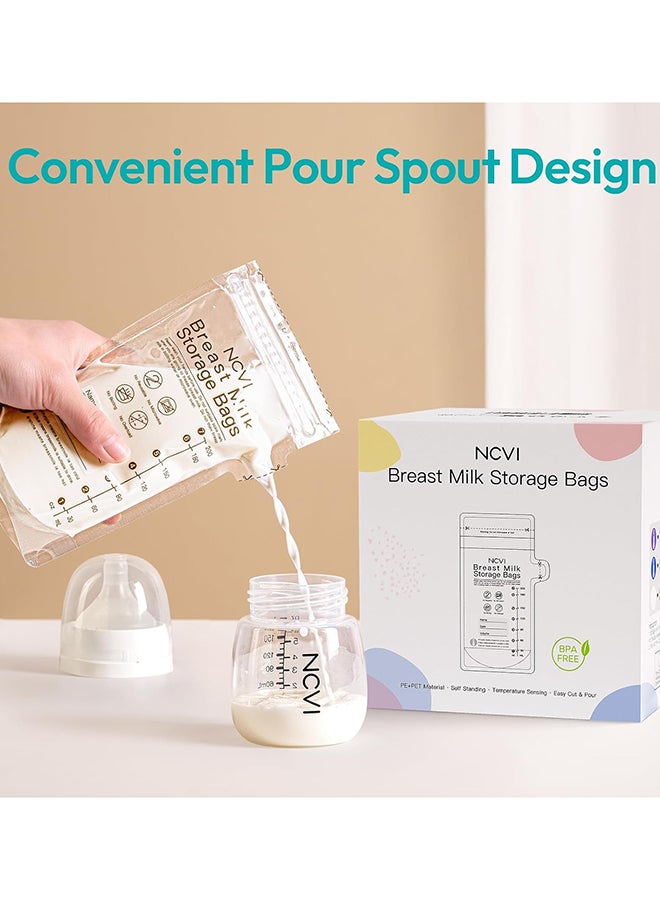 NCVI Breastmilk Storage Bags Easy Pour Spout 120 Count-NC-AM9174-US - Image 5
