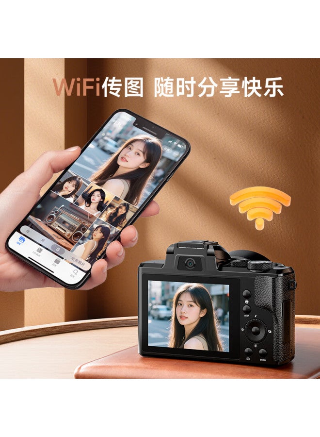 Caizu 88 Million Pixel Dual-camera Ultra-clear Digital Camera, 8k Video Entry-level Vlog Mirrorless Camera, 1/2-inch Sensor, Touchscreen, Wifi, Anti-shake, Replaces Ccd Card Camera - Image 3