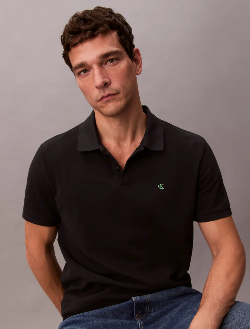 Calvin Klein Jeans Cotton Piqué Polo Shirt