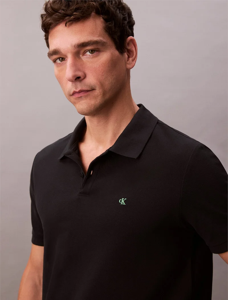 Calvin Klein Jeans Cotton Piqué Polo Shirt