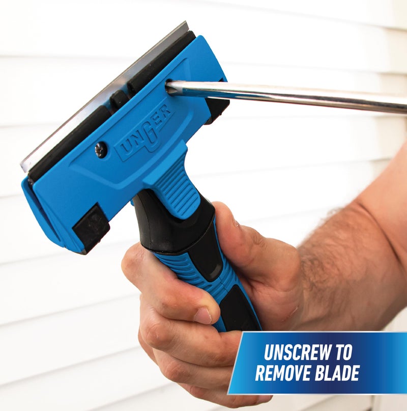Unger Professional Connect and Clean 4" All-Purpose Scraper, Window, Glass, and Floor Scraping Tool Supplies, Adhesive Removal, Gum, Stickers, Paint Removal, Dual-Sided Blade - Image 4
