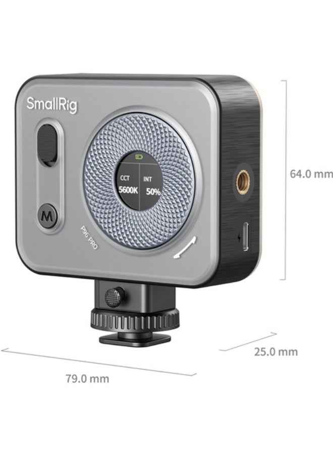 SmallRig Vibe P96 Pro Mini LED Video Light (Black) - Image 4