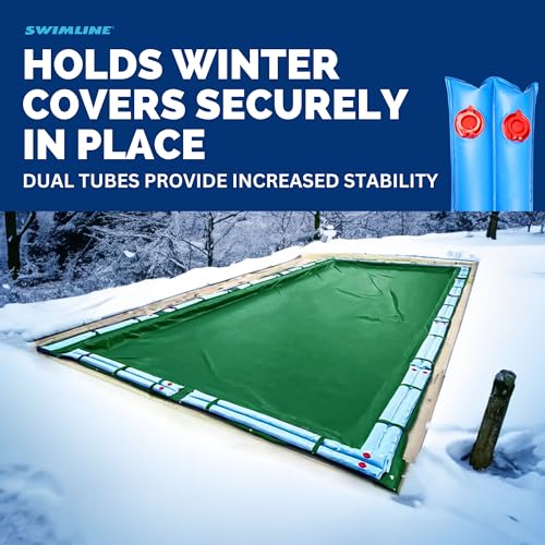 SWIMLINE HYDROTOOLS Pool Water Tube Bag For Inground Pool Covers | 1 X 8 FT Double Chamber (1-Pack) Closing Winterizing Kit For Pools | Durable Heavy Duty Vinyl Stable Weight Bags 8 Feet - Image 2