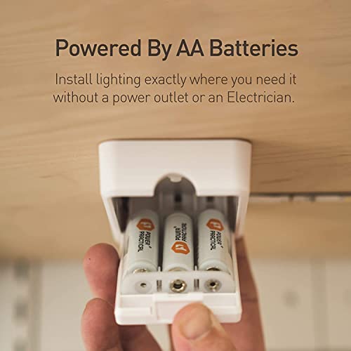 POWER PRACTICAL Luminoodle Under Cabinet Lighting - Click LED Light Strip for Shelves, Kitchen Cabinets, & Furniture, 1-Pack Includes Power Button & Tape Adhesive - Warm White (2700K) - Image 5