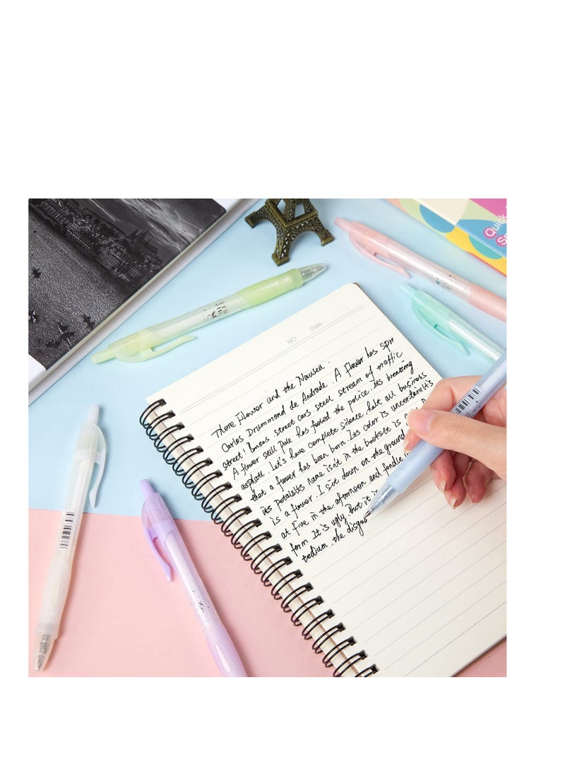 SYOSI Gel Ink Pens, 12Pcs Black Ink Pens Fine Point Smooth Writing Pen 0.5mm Retractable, Best Aesthetic Cute Pens for Journaling Note Taking Sketching No Bleed & Smear - Image 4