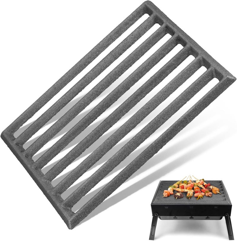 TOYANDONA Heavy Duty Cast Iron Fire Grate for Firewood Stove High Temperature Resistant Fireplace Grate Thickened Design for Efficient Burning Experience - Image 1