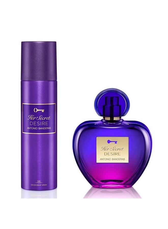 Antonio Banderas Antonio Banderas Her Secret Desire For Women Set Edt 50ml + Deodorant 150ml 