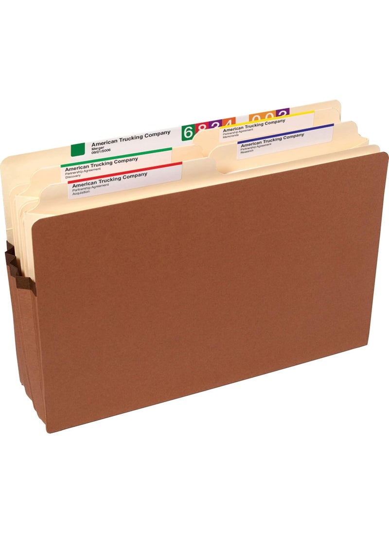 Smead Smead File Pocket StraightCut Tab 312 Expansion Legal Size Redrope 25 per Box 74224  - Image 3