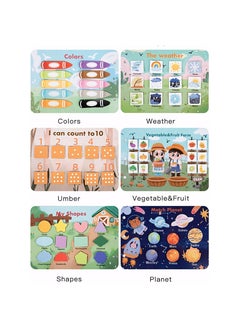 Generic Sticker Book For Kid , Sticker Book Busy Sticker Activity Book for Kids, Multi Themed Preschool Learning Sensory Toy, Interactive Educational Book for Kids  - Image 3