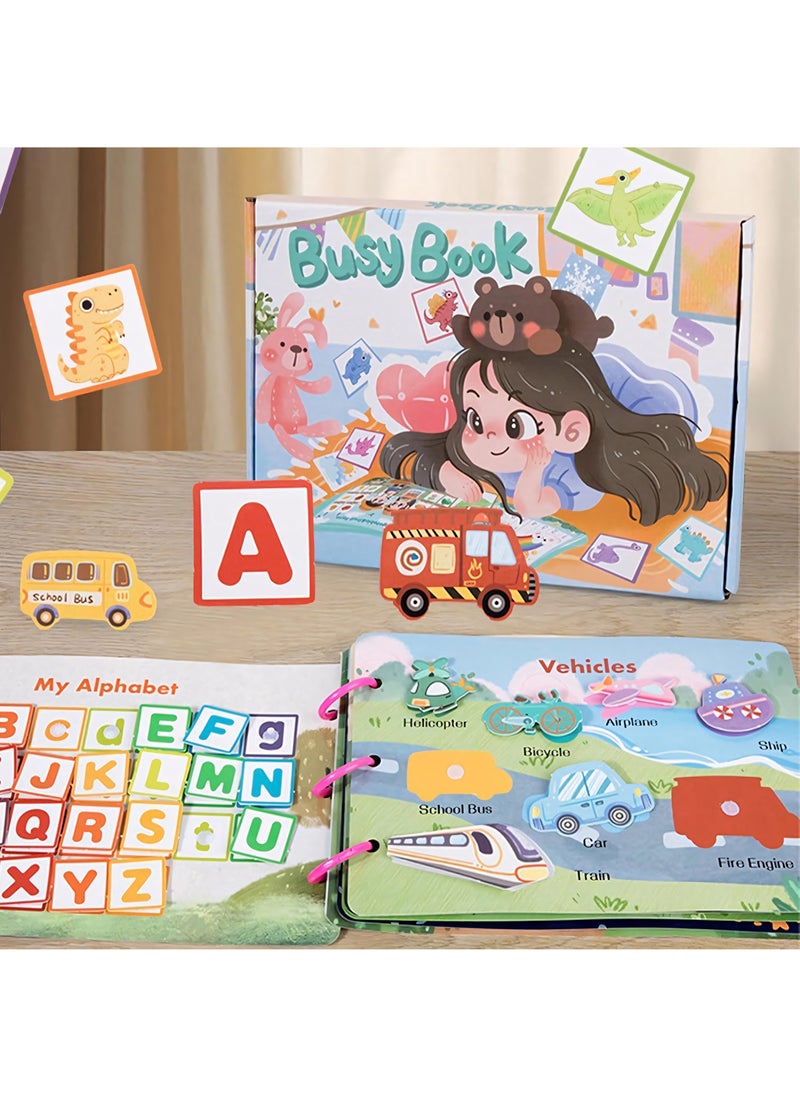 Sticker Book For Kid , Sticker Book Busy Sticker Activity Book for Kids, Multi Themed Preschool Learning Sensory Toy, Interactive Educational Book for Kids  - Image 5
