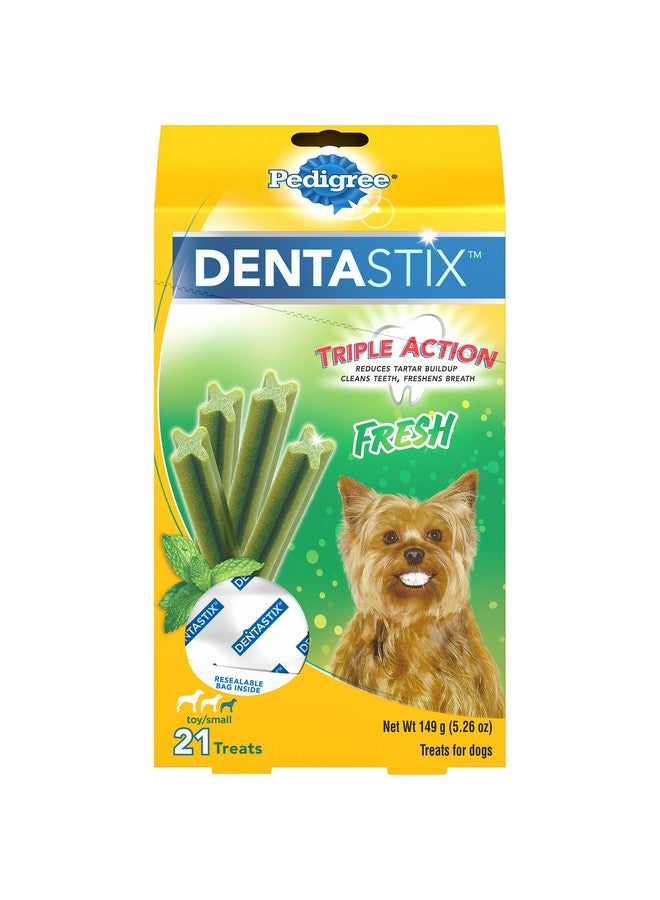 Pedigree Dentastix Fresh Toy/Small Treats For Dogs - 5.26 Oz. 21 Count - Image 1