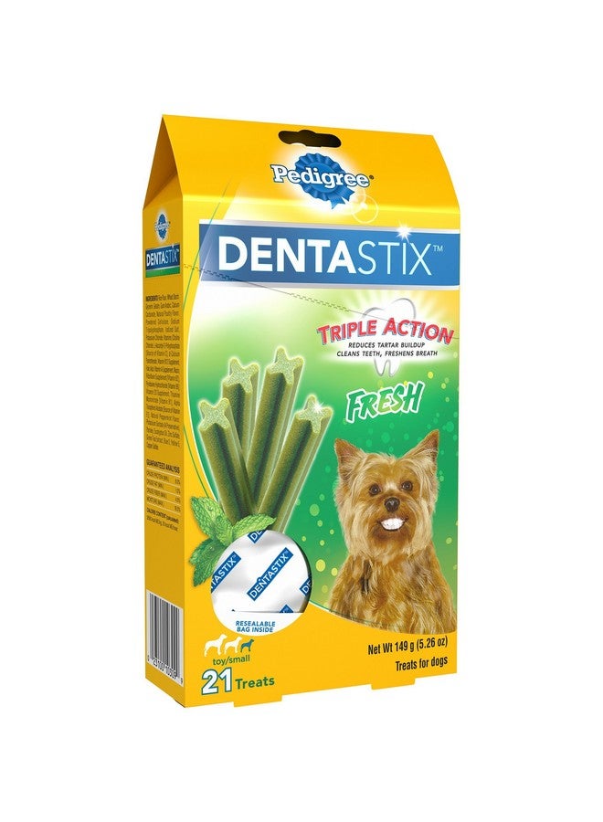 Pedigree Dentastix Fresh Toy/Small Treats For Dogs - 5.26 Oz. 21 Count - Image 4