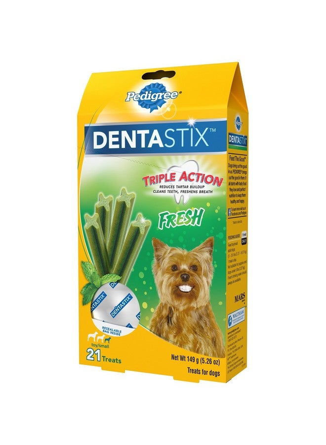 Pedigree Dentastix Fresh Toy/Small Treats For Dogs - 5.26 Oz. 21 Count - Image 3