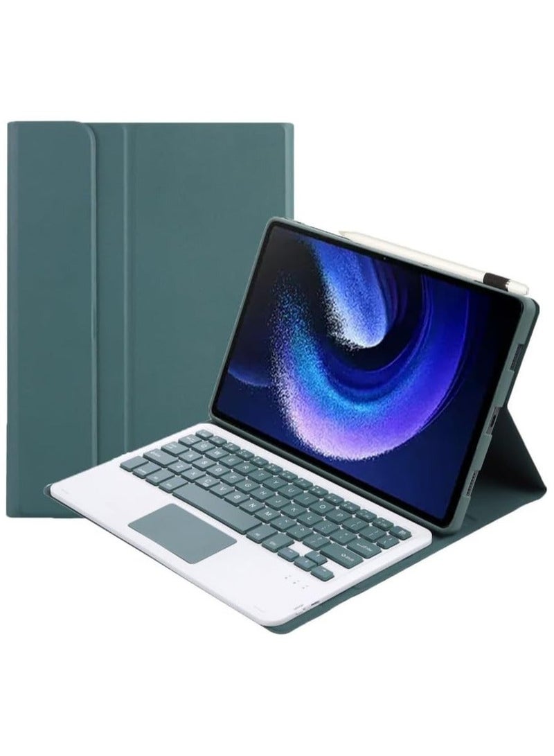 Arabic and English Keyboard Case for Xiaomi pad 6/6Pro 11 Inch (2023) Cover with Pencil Holder, Keyboard, Magic Auto Sleep