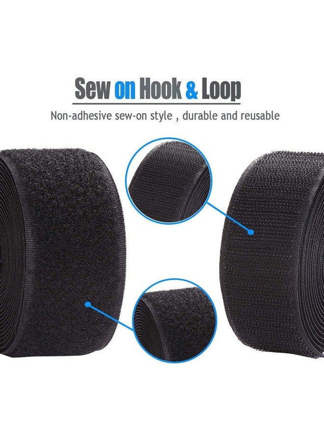 Lifekrafts Non-Adhesive Hook and Loop Tape (25M*25mm, Black) | No Glue on Back Side, Fabric Fastener for Sewing, Crafts, DIY, Clothes, Shoes - Image 2