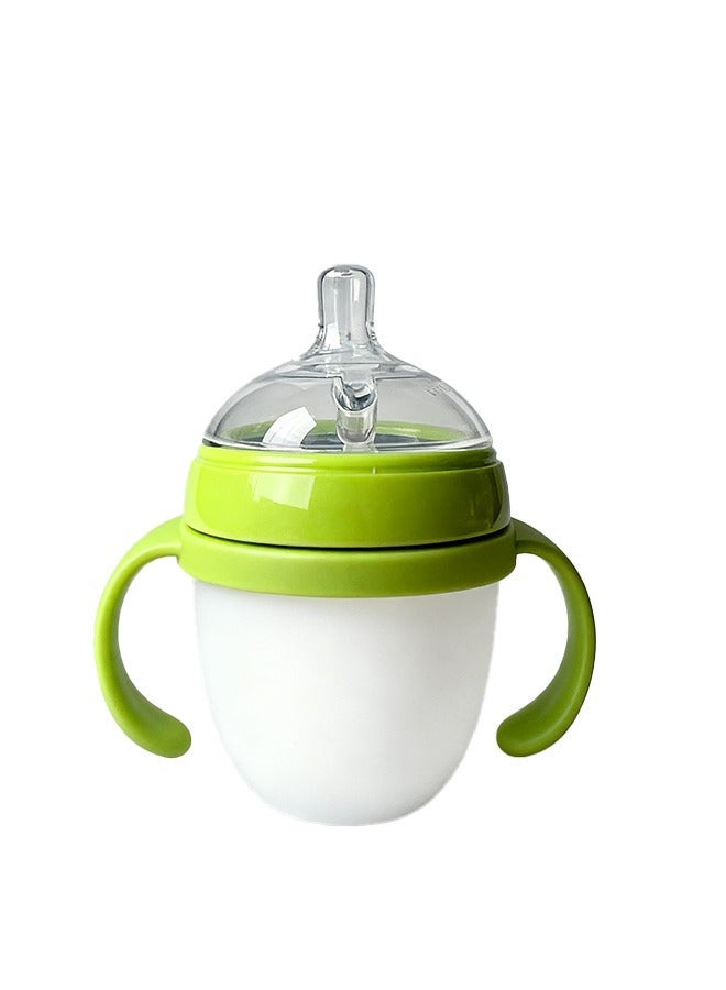 أيلا ​زجاجة رضاعة أطفال 150 مل مضادة للمغص طرية وسهلة التنظيف (أخضر) - عام​ - Image 1