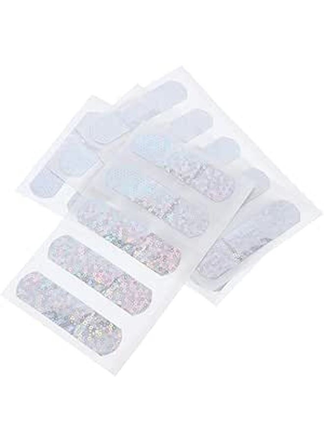 20pcs Waterproof Cartoon Adhesive Bandages Glitter Wound Strips Travel Care Patch Set - Image 1