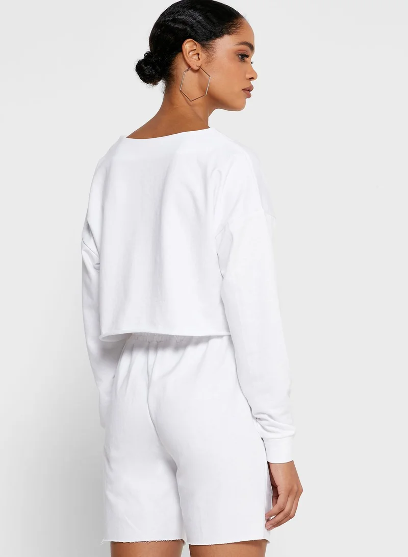 Ginger Basics Cropped T-shirt & Cycling Shorts Set