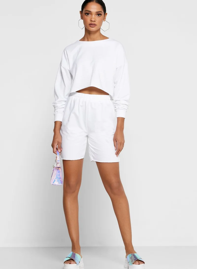 Ginger Basics Cropped T-shirt & Cycling Shorts Set