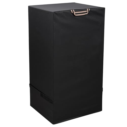 KINGLY Electric Smoker Cover for Masterbuilt 30 Inch Electric Smokers Waterproof Rip-Proof Upgraded Material Smoker Grill Cover UV & Fade Resistant Square Vertical Smoker Cover,Durable and Convenient - Image 1