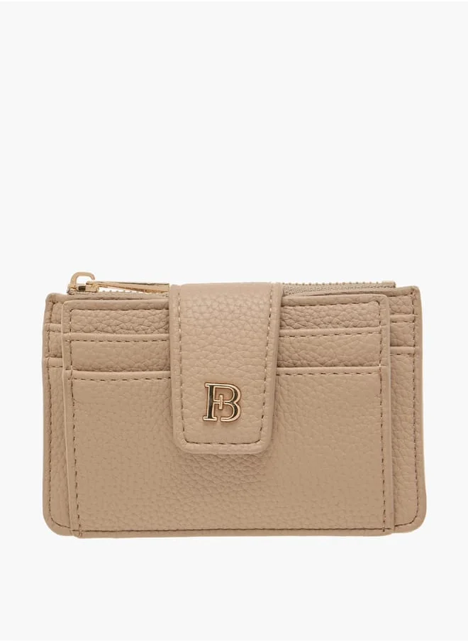 Flora Bella By Shoexpress Womens Textured Wallet With Zip Closure