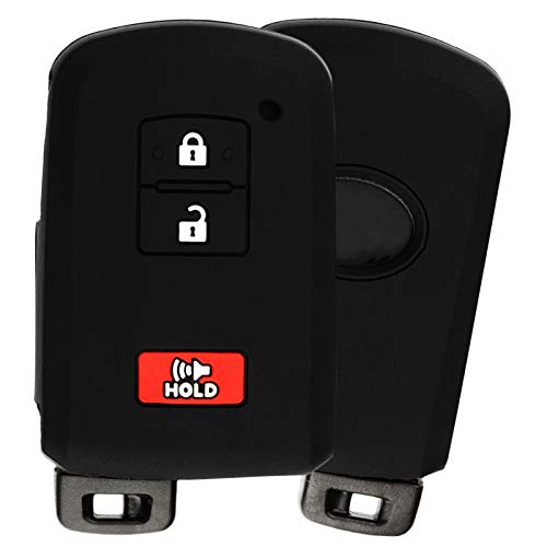 KeylessOption KeyGuardz Keyless Entry Remote Car Smart Key Fob Shell Cover Protective Case for Toyota Tacoma Land Cruiser Rav4 HYQ14FBA (Pack of 2) - Image 2