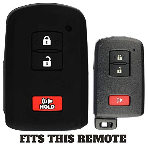 KeylessOption KeyGuardz Keyless Entry Remote Car Smart Key Fob Shell Cover Protective Case for Toyota Tacoma Land Cruiser Rav4 HYQ14FBA (Pack of 2) - Image 3