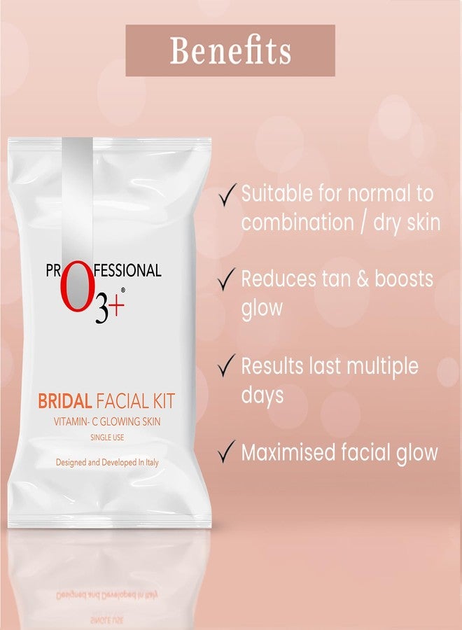 O3+ Radiance Skincare Combo With Bridal Facial Kit Vitamin C Glowing Skin 136g & UVA UVB Ultra Light Sunscreen With SPF50 PA+++ 75g |All Skin Type - Image 2
